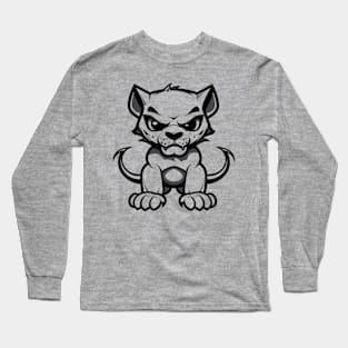 panther black head t-shirt Long Sleeve T-Shirt